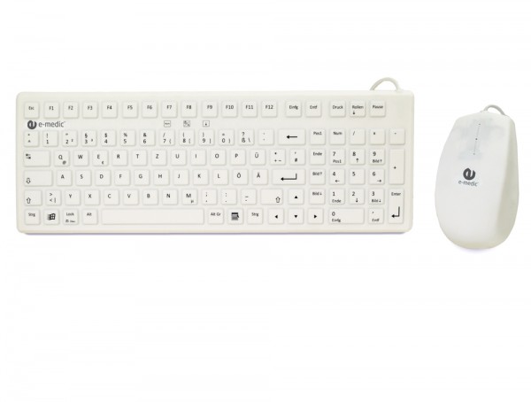 Medizinische Tastatur und Maus Set e-medic ST